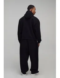 Baggy Fit Reverse Brushed Pocket Jogger - black - 2