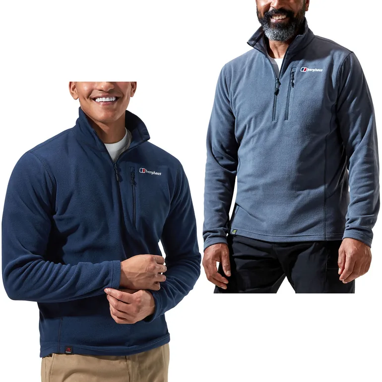 Berghaus Mens Prism Micro Half Zip Warm Winter Pullover Fleece Top Jumper - 1