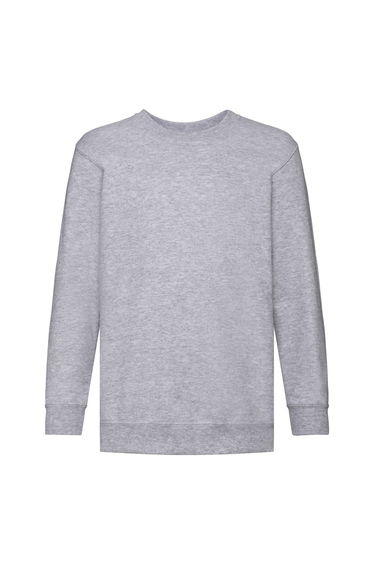 Fruit Of The Loom Childrens Unisex Set In Sleeve Sweatshirt (Pack of 2) - Heather Grey