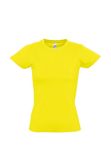SOLS Womens/Ladies Imperial Heavy Short Sleeve T-Shirt - Lemon