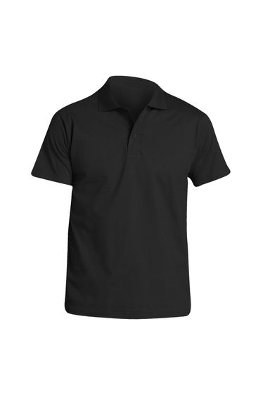 SOLS Mens Prescott Jersey Short Sleeve Polo Shirt - Deep Black