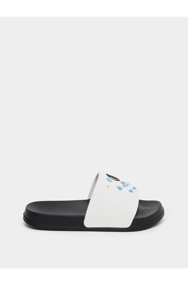 Graphic Print Slip On Slippers