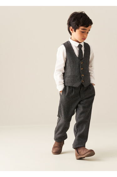 Benjamin Smart Check Trouser - Brown