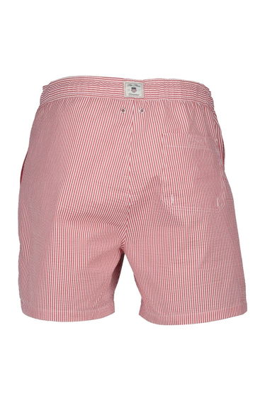 Seersucker Swim Shorts Ruby Red