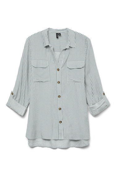 Striped Long Sleeve Blouse