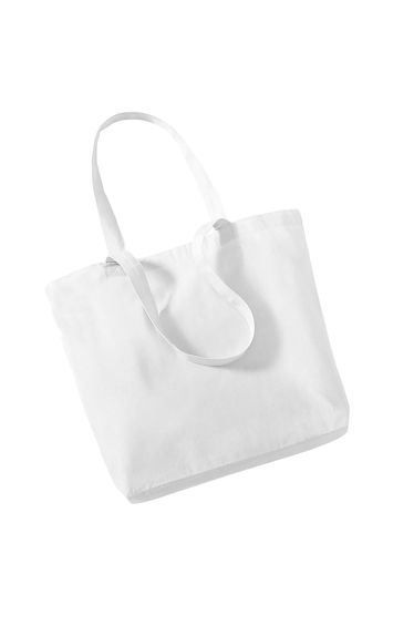 Westford Mill Organic Cotton Shopper Bag - 16 Litres - White