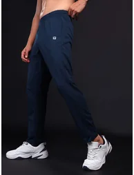 Men Solid 4-Way Stretch Track Pants - 2