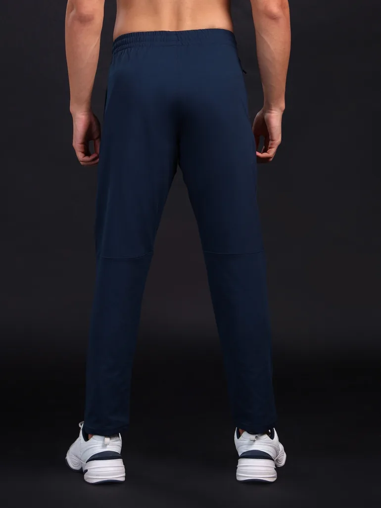Men Solid 4-Way Stretch Track Pants - 4