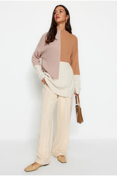 Sweater - Beige - Relaxed fit