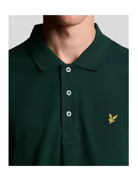 Plain Polo Shirt Dark Green - 3