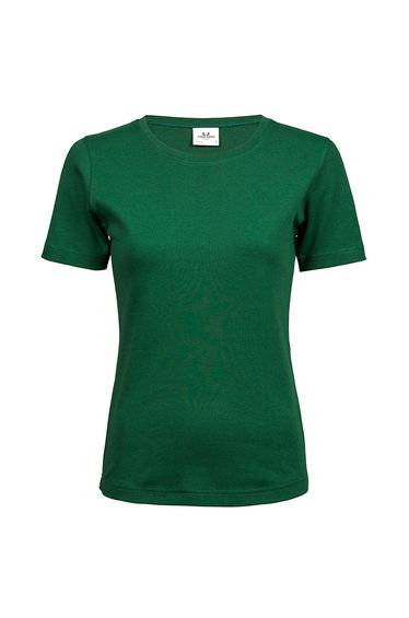 Tee Jays Womens/Ladies Interlock T-Shirt - Forest Green