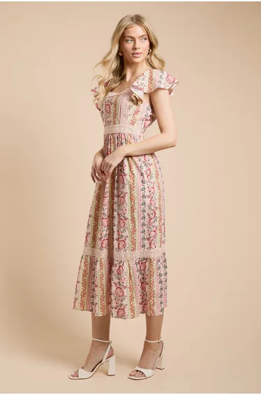 فستان دوروثي بيركينز متعدد الالوان بطبعة أزهار