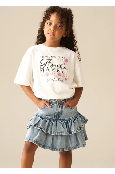 Noemie Rara Denim Mini Skirt