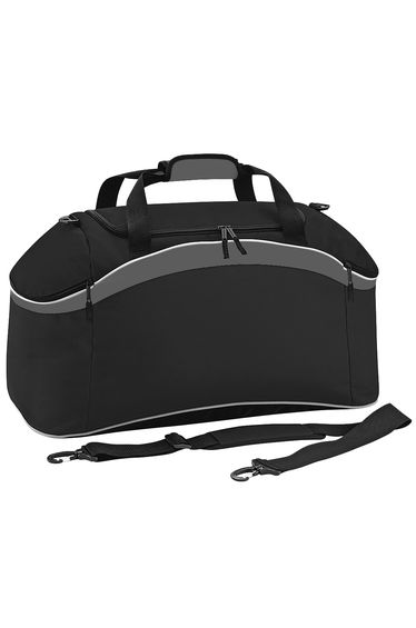 BagBase Teamwear Sport Holdall / Duffle Bag (54 Litres) (Pack of 2) - Black/Graphite Grey/White