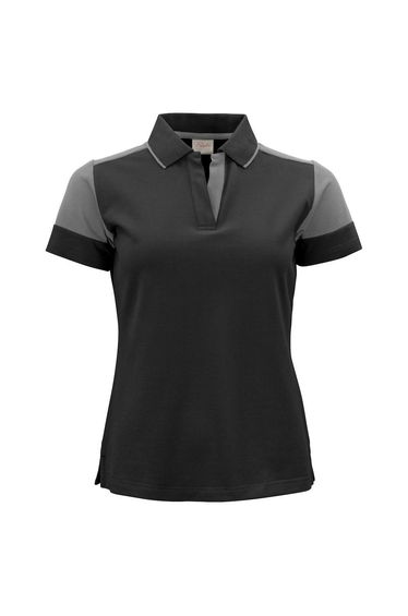 Printer PRIME Womens/Ladies Polo Shirt - Black/Anthracite