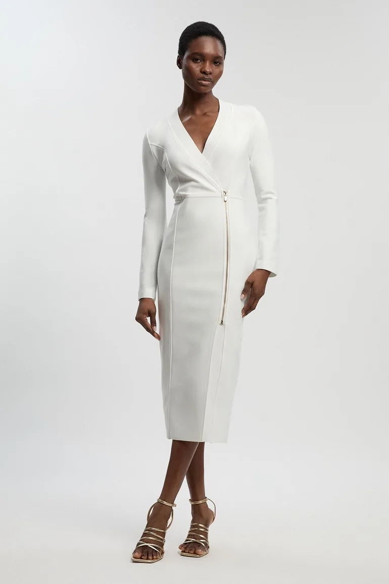 فستان ميدي بسحاب