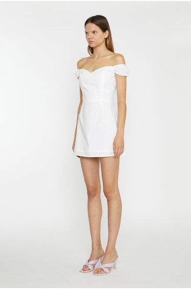 White Bardot Mini-Dress product thumbnail 4