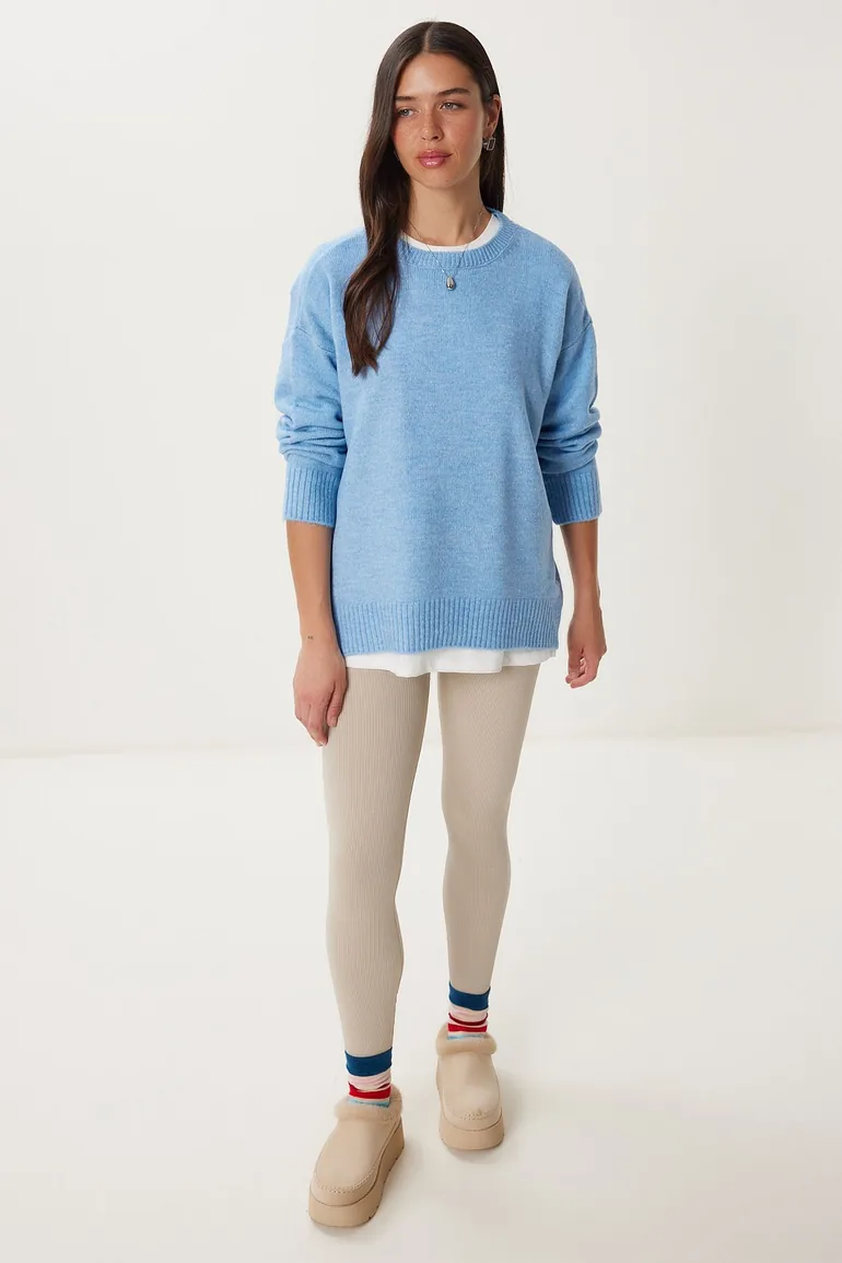 Sweater - Dark blue - Oversize - 3