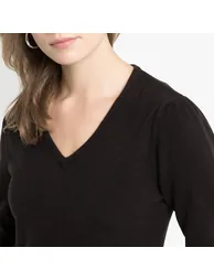 Fine Knit V-Neck Jumper/Sweater - 2