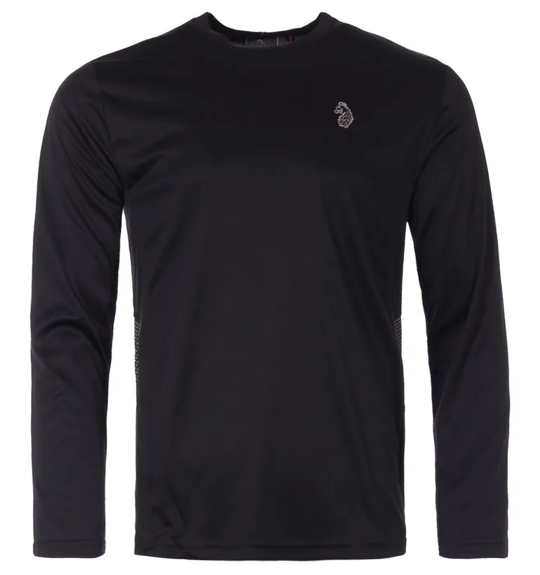 Men's Luke 1977 Chalk Performance Long Sleeve T-Shirt in Black