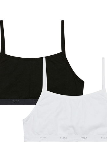 Pack of 2 Bralettes in Printed Cotton
