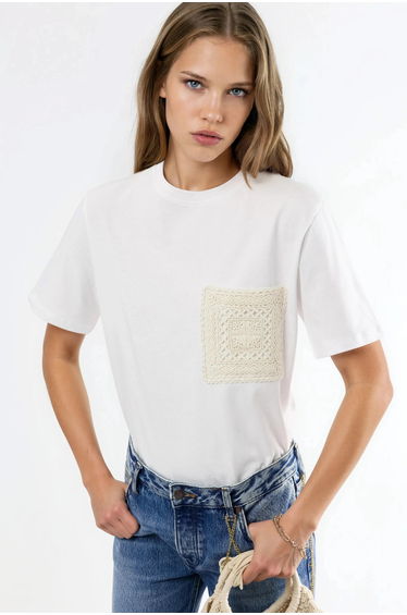 BUSEM Crew Neck Pocket T-Shirt