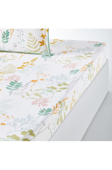 Herbarium Cotton Percale Fitted Sheet