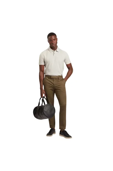 Ted Baker Mens Panpolo Bone Polo Shirt - Light Grey