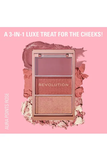 Revolution Blush Icon Palette Aura Points Rose
