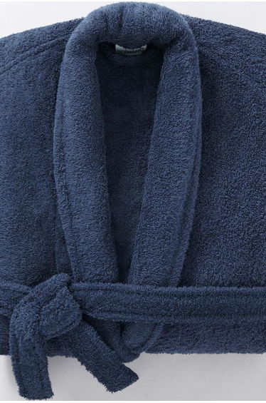 Cotton Shawl Collar Towelling Bathrobe