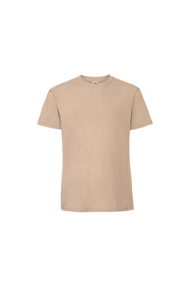 Fruit Of The Loom Mens Iconic Premium Ringspun Cotton T-Shirt - Desert Sand