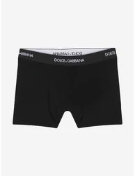 Boys 2 Pack Boxer Shorts Set in Black - 1