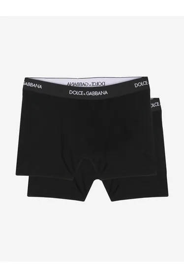 Boys 2 Pack Boxer Shorts Set in Black