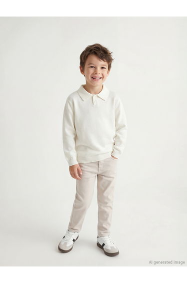 Boys' Trousers with Adjustable Elastic Waist