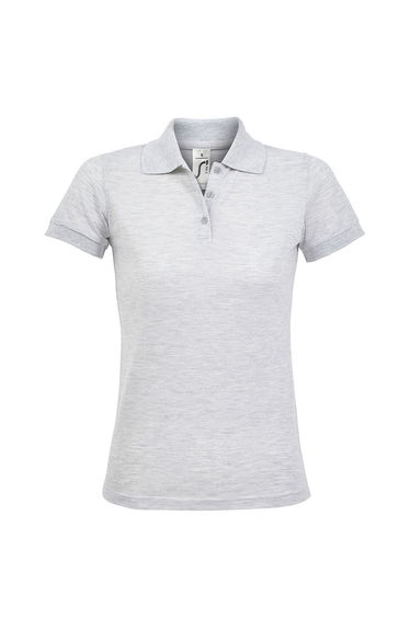SOLs Womens/Ladies Prime Pique Polo Shirt - Ash