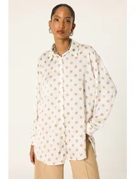 POLKA DOT SATIN SHIRT