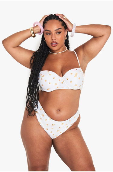 Plus Tangerine High Waist Brief - orange