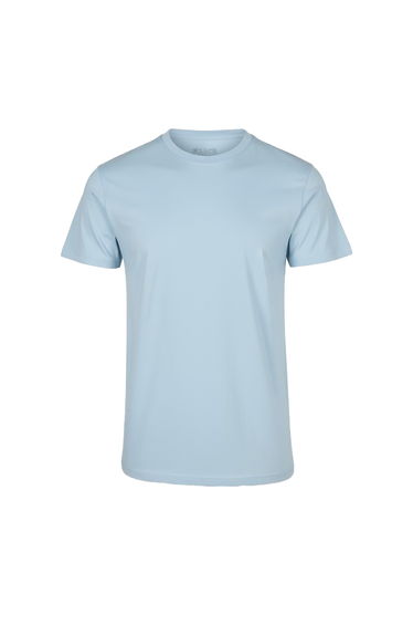 Build Your Brand Mens Basic Round Neck T-Shirt - Ocean Blue
