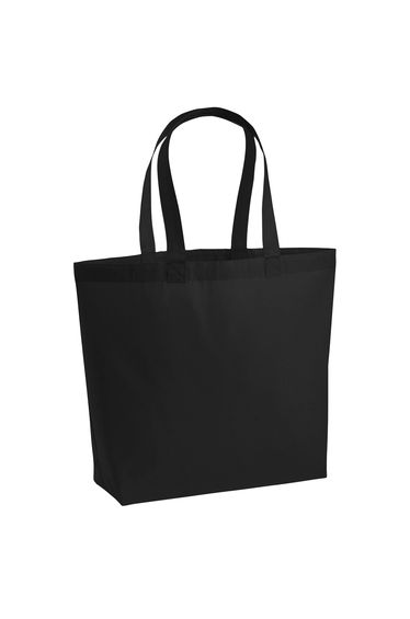 Westford Mill Premium Cotton Maxi Tote Bag - Black