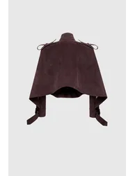 Dillon Lapel Belt Suede Jacket - 4