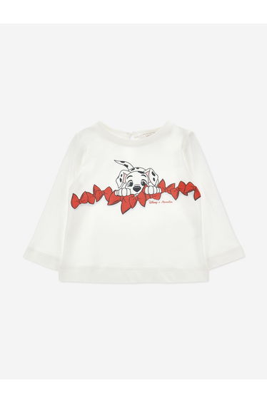 Monnalisa Baby Girls Disney 101 Dalmations T-Shirt in Ivory