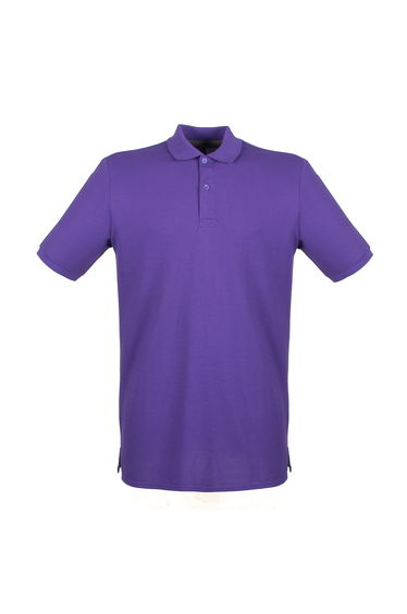 Henbury Mens Modern Fit Cotton Pique Polo Shirt - Purple