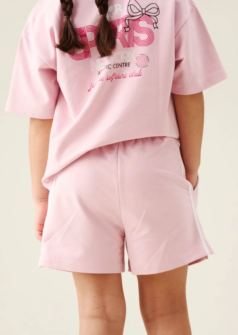 Romy Pink Side Stripe Short - 2