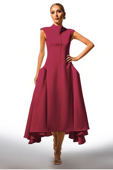Paca Choker Sleeveless RosePink Dress