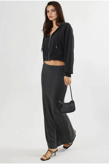BUSEM Hooded Zippered Short Jacket