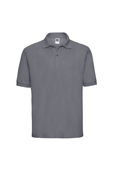 Russell Mens Polycotton Pique Polo Shirt - Convoy Grey