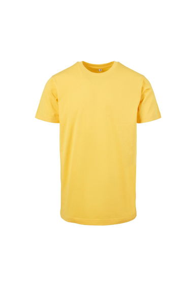Mens T-Shirt Round Neck - Taxi Yellow