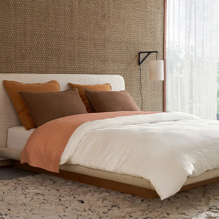 Elina Washed Linen Bolster Case - 3