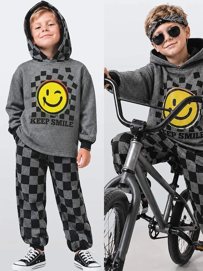 Keep Smile Boy's Tracksuit Set