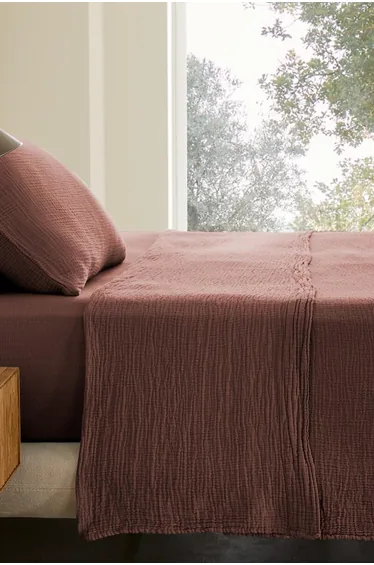 شرشف سرير قطن موسلين